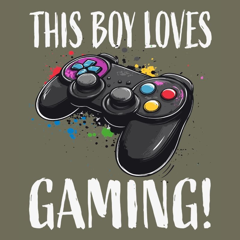 Junge liebt Gaming Controller