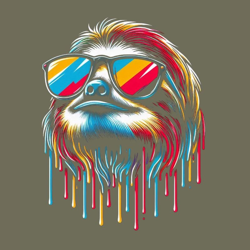 Sloth Sloth Art Lazy Sloth Fan