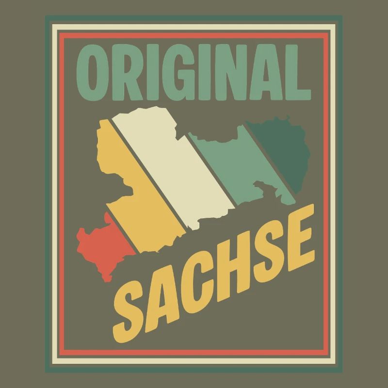 Carte originale de la Saxe
