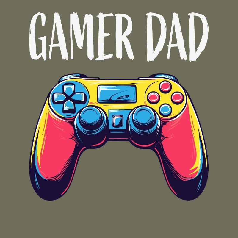 Gamer Dad Neon Controller