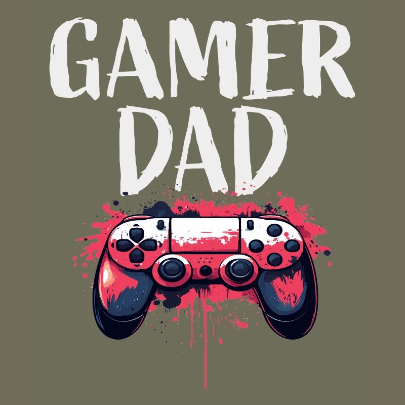 Gamer Dad Controller Kunst