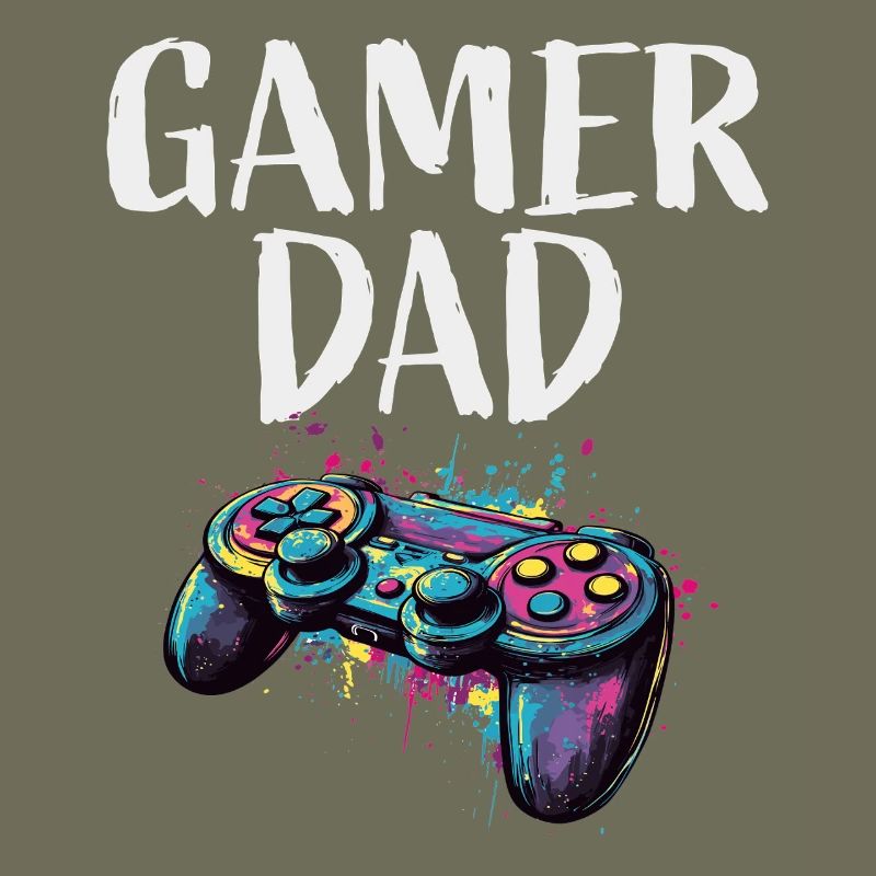Gamer Dad Controller Farbexplosion
