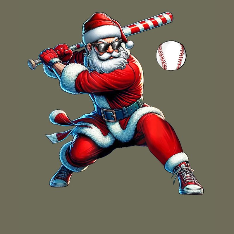 Santa Swing Baseball