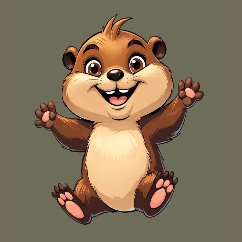 Fröhliches Eichhörnchen Design