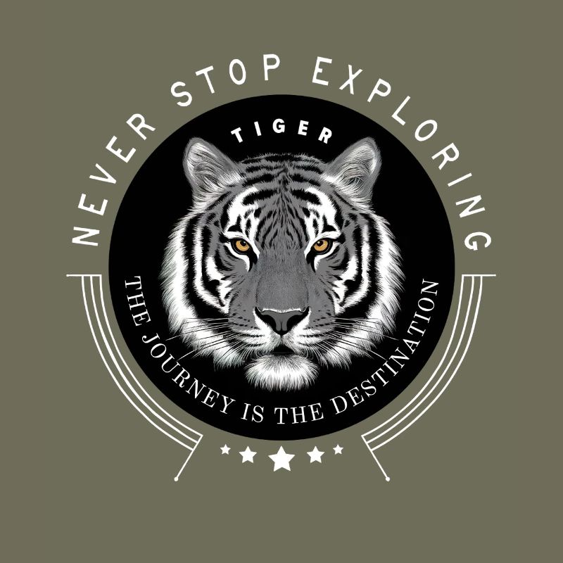 Tiger Portrait Never Stop Exploring the Goal