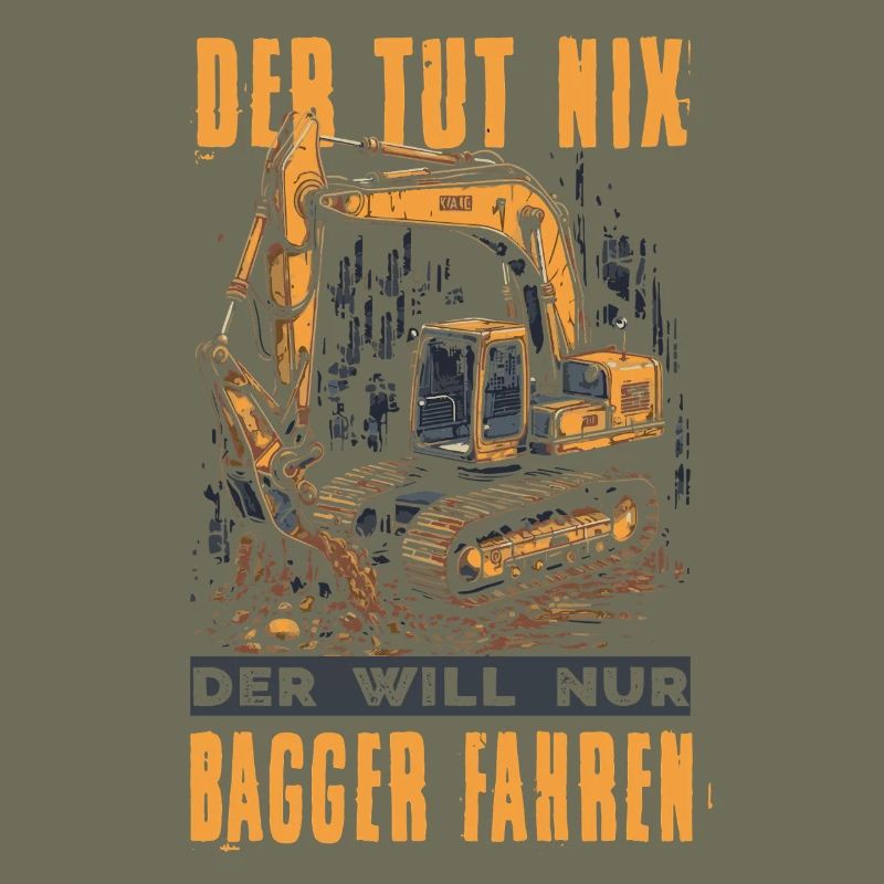 Baggerfahrer Geschenke Baggerführer Baustelle