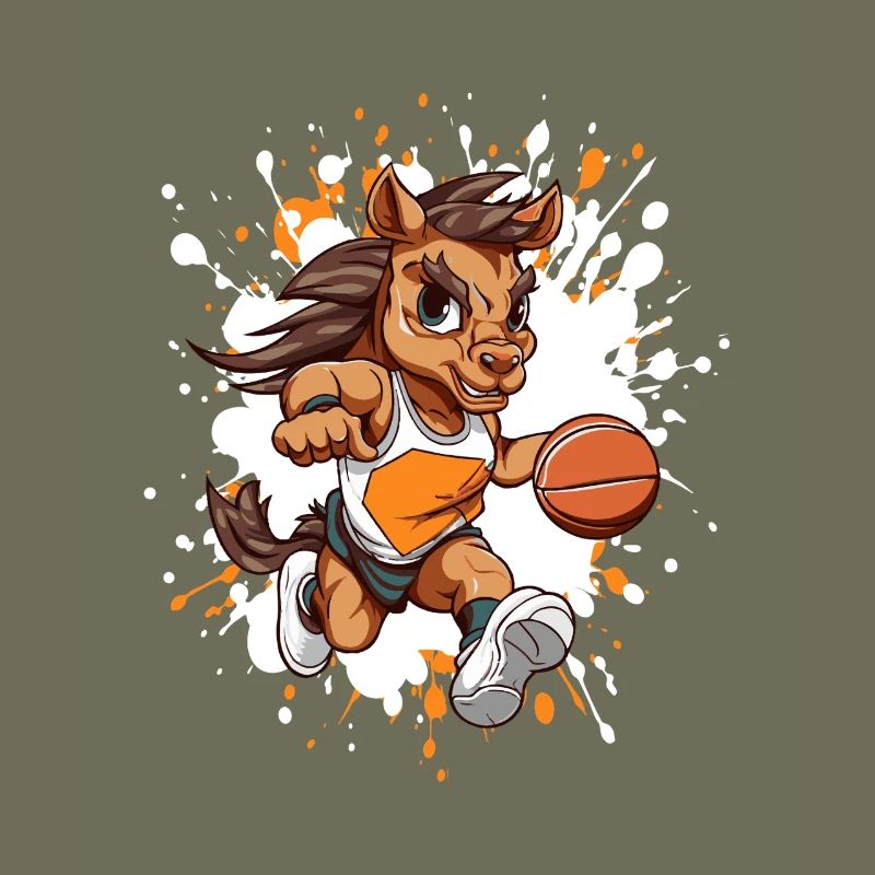 Basketball pony in sprinter style