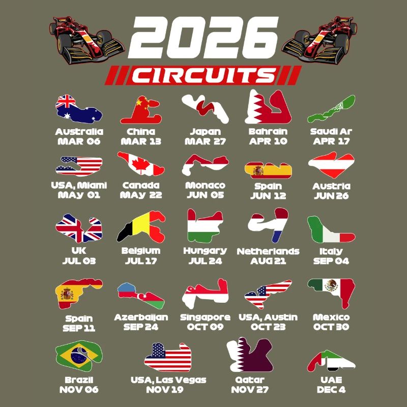 Formula  2026 Circuits  for True Formula Fans