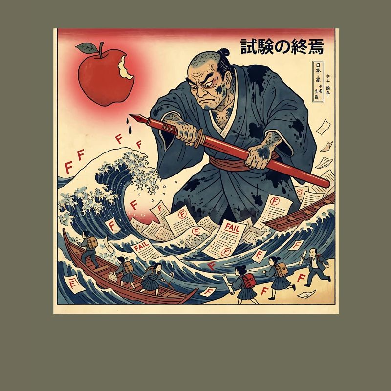 試験の終焉 Samurai Kampf Gegen Schulprüfungen
