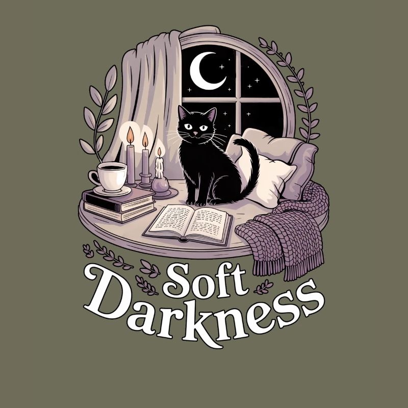 Soft Darkness Cozy Goth Cat