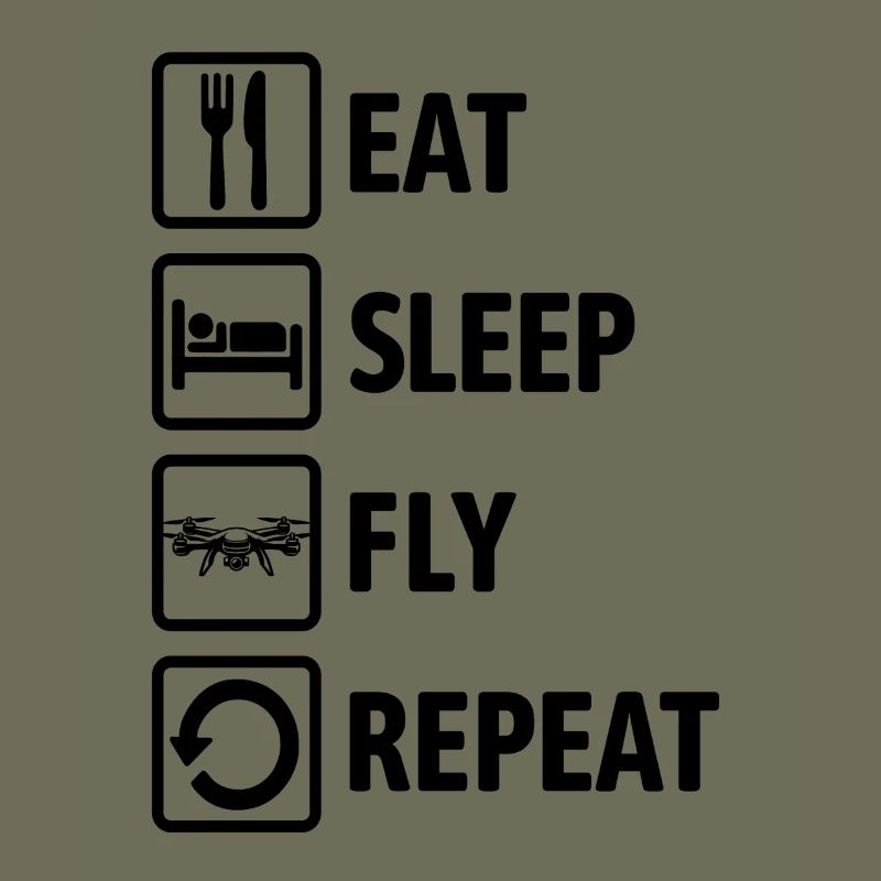 Mange, Dors, Vole Répéter - Drone Fly Pilote Drone