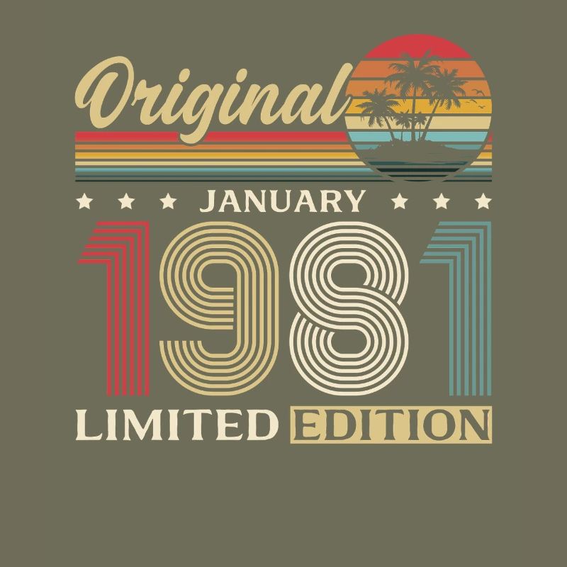 45th Birthday Original January 1981