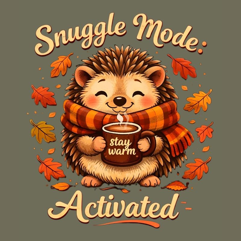 Cuddle Mode Autumn Warmth Hedgehog