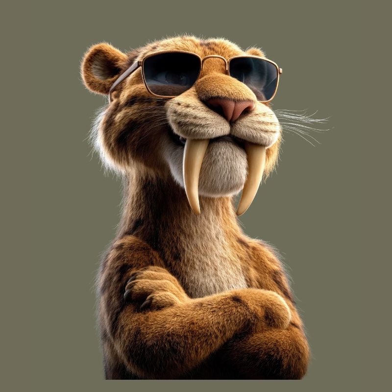 Saber-toothed tiger Smilodon Big cat Sabertooth tiger