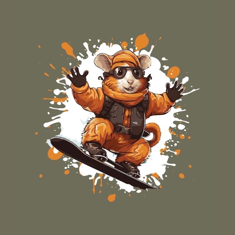 Hamster Snowboard