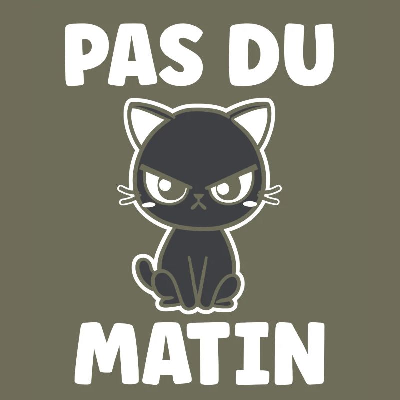 Chat grognon Pas du matin