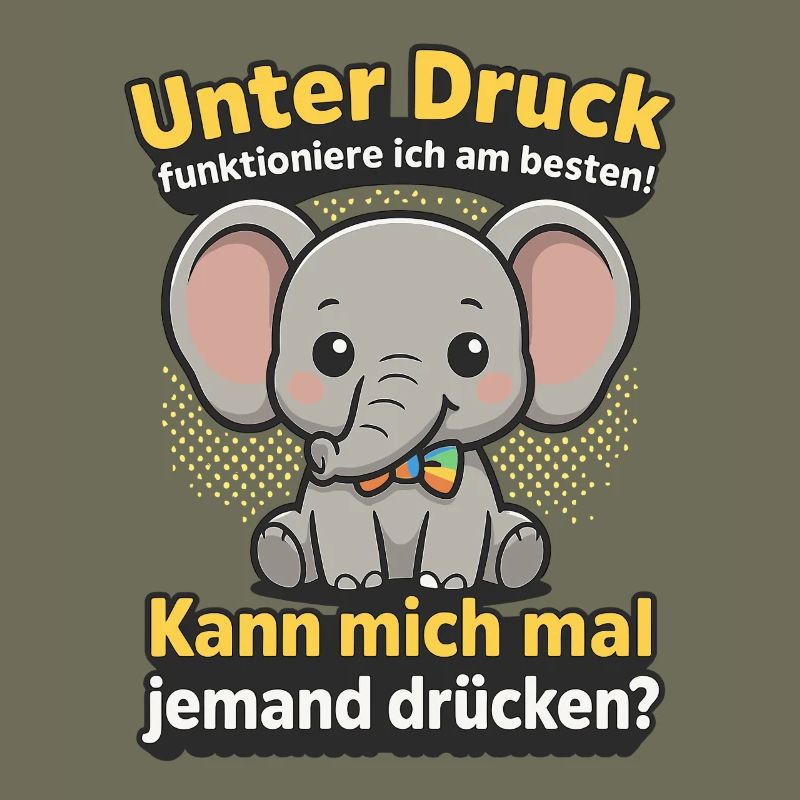 Under pressure elephant, cuddle me saying