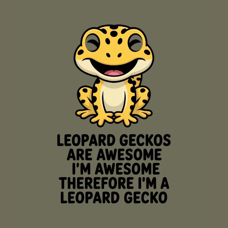 Leopardgecko-Cartoon