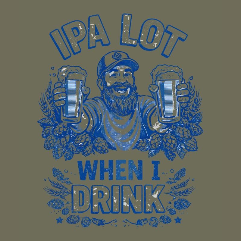 IPA Lot Prost Bearded Beer Drinker