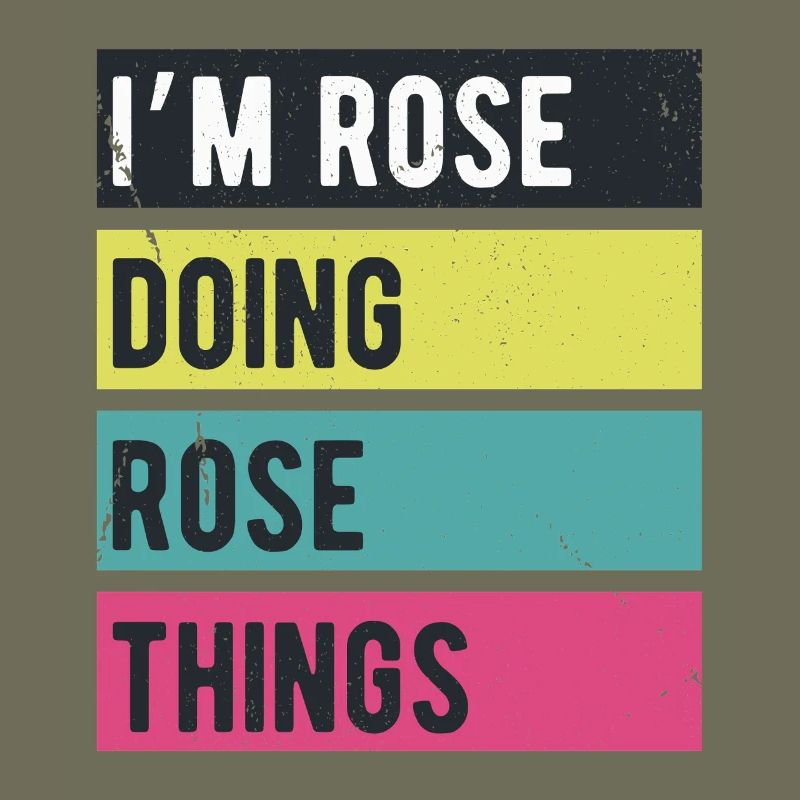 Ich bin Rose und mache Rose Things Retro-Farben