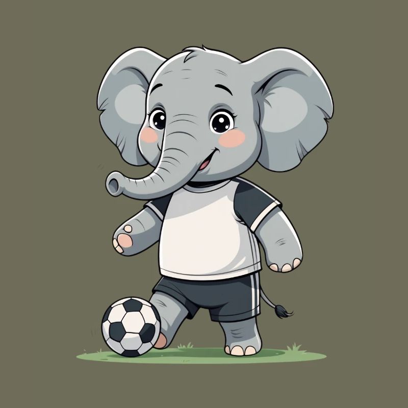 Elefant Fußballkicker