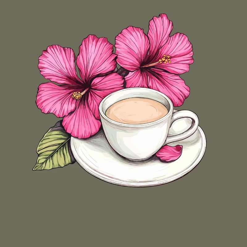 Hibiskus Kaffeetasse Impression