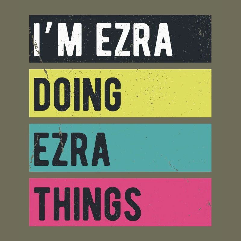 Ich bin Ezra und mache Ezra Things Retro-Farben