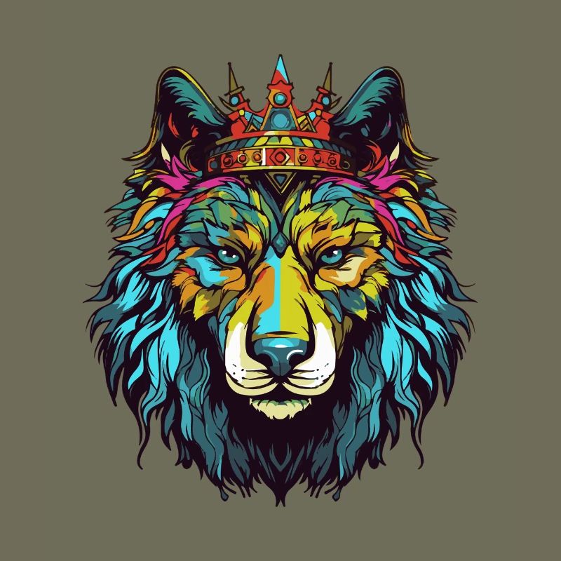 Couronne de bande dessinée Wolf