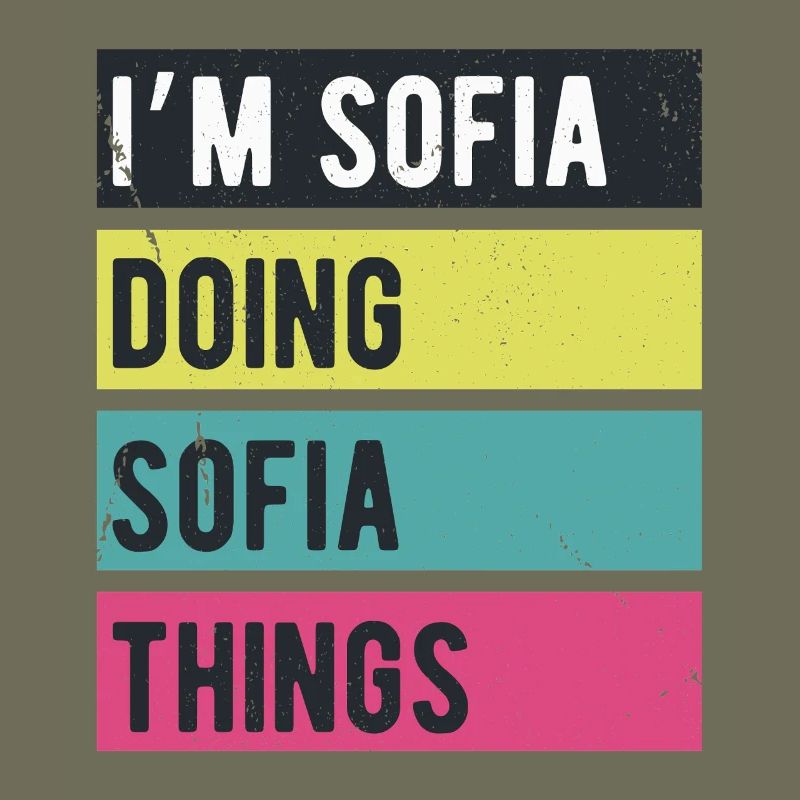Ich bin Sofia und mache Sofia-Dinge in Retro-Farben