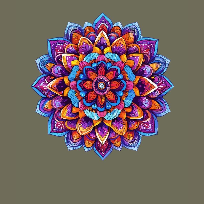 Regenbogen Mandala Kaleidoskop