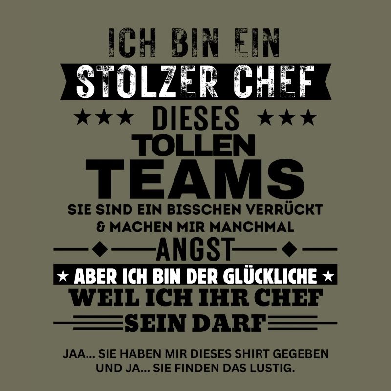 Stolzer Chef dieses tollen Teams
