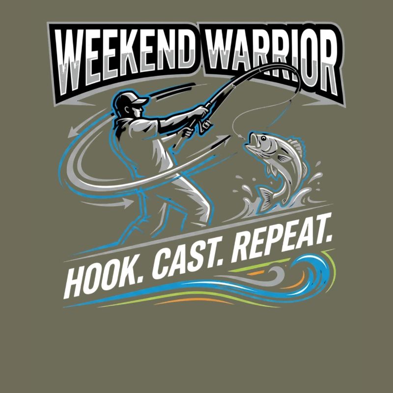 Pêcheur répété du Weekend Warrior Hook Cast