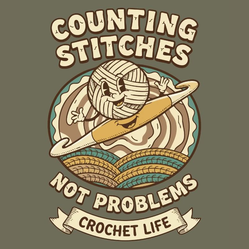 Counting Stitches Not Problems Crochet Life Funny