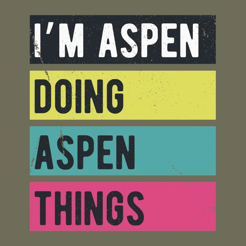 Ich bin Aspen und mache Aspen Things Retro-Farben