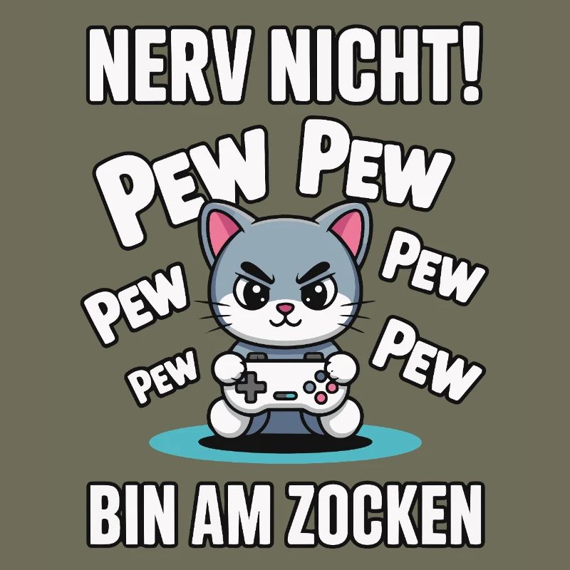 Courage Not I Gaming Cat Design