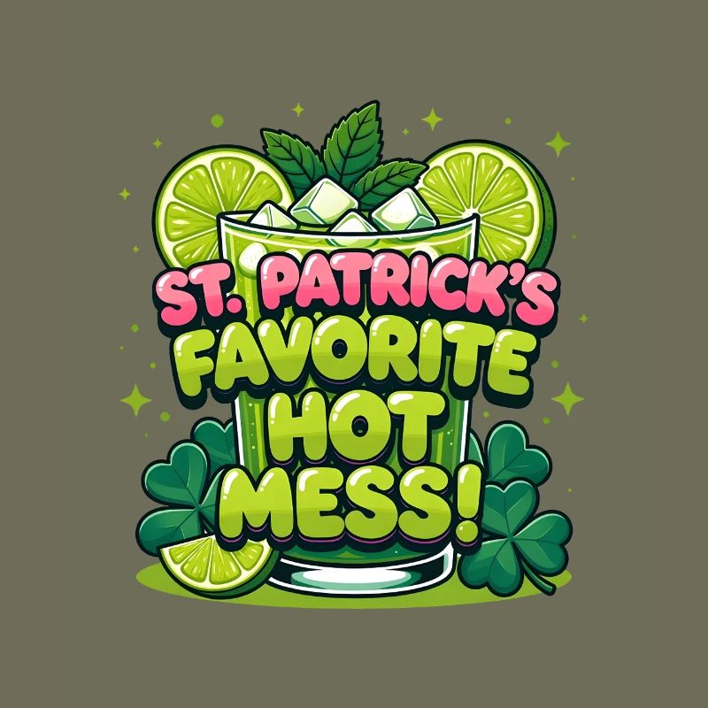 Design préféré de la boisson Hot Mess de St Patricks