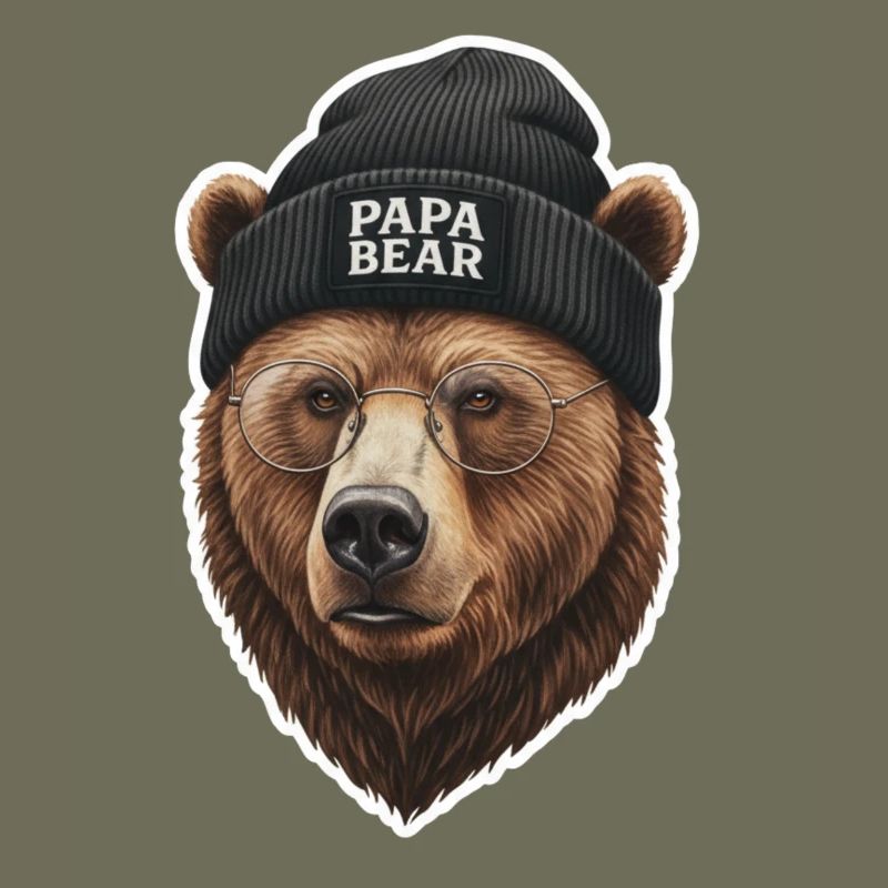 Cool Bear Dad Strong Father's Day Bear Dad Dad