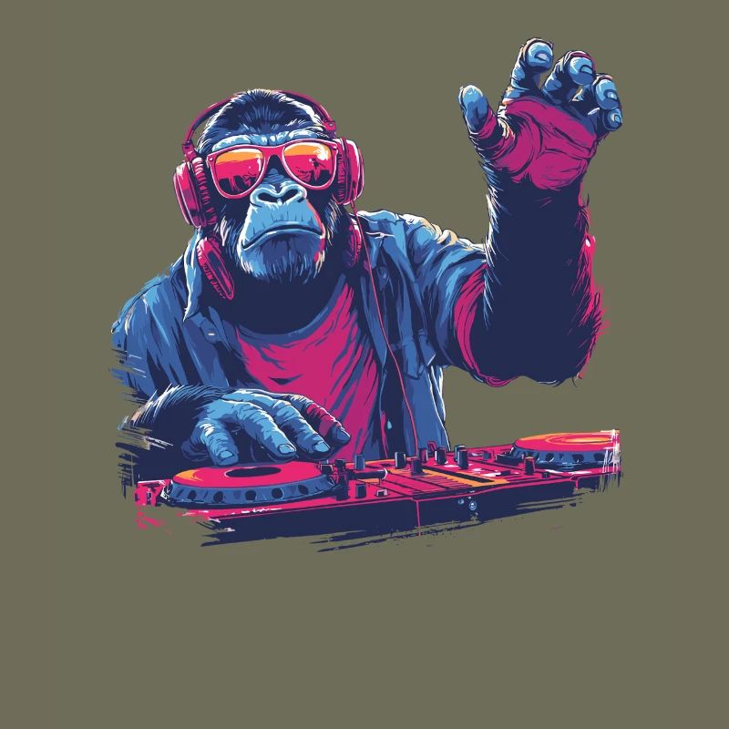 Cool DJ monkey