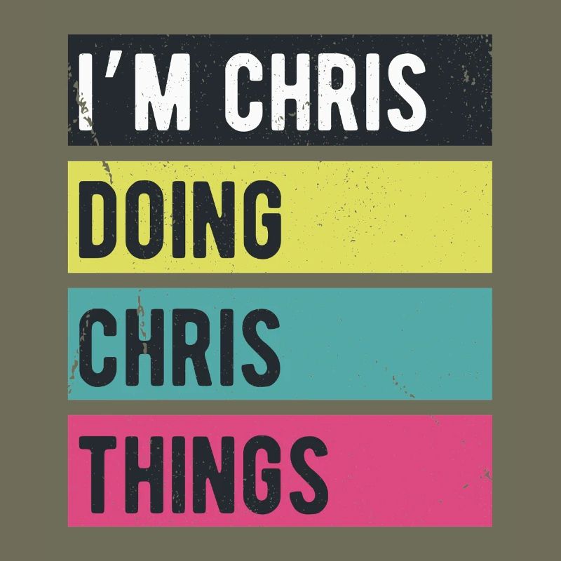 I’m Chris Doing Chris Things Retro Colors
