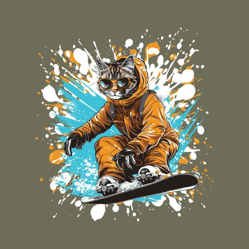 Katze Snowboard