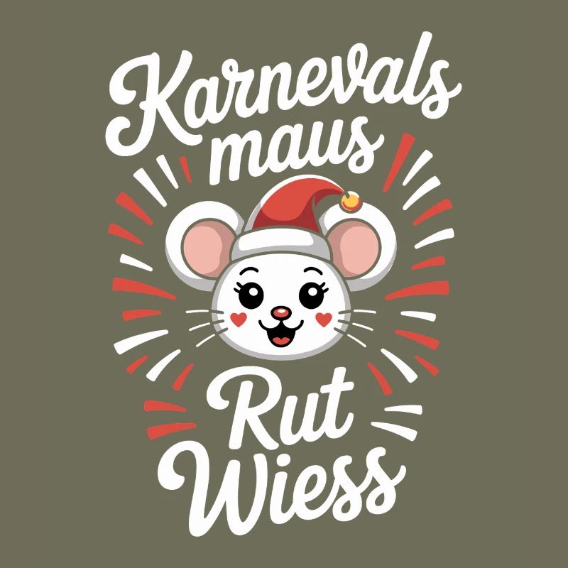Karnevalsmaus Rut Wiess Köln Kölner Karneval Maus