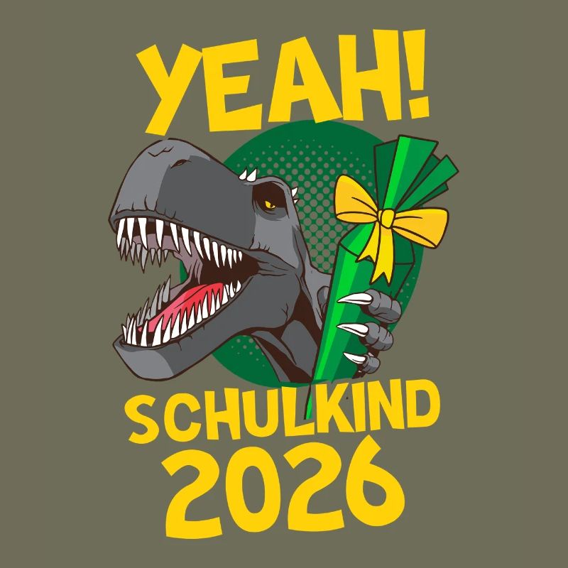Yeah! Schulkind 2026 Dino Einschulung