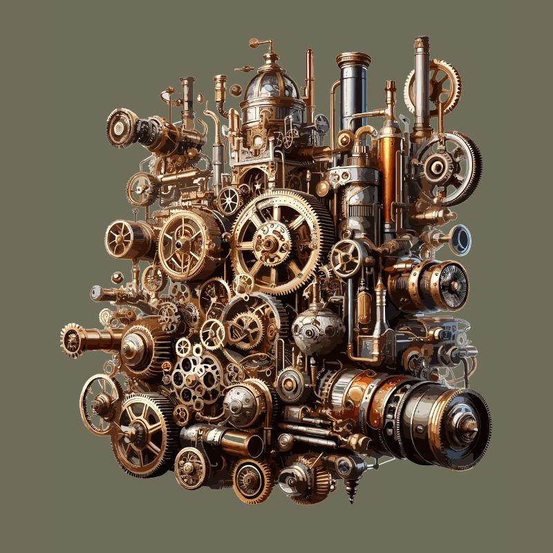Steampunk Gearwerk Koloss