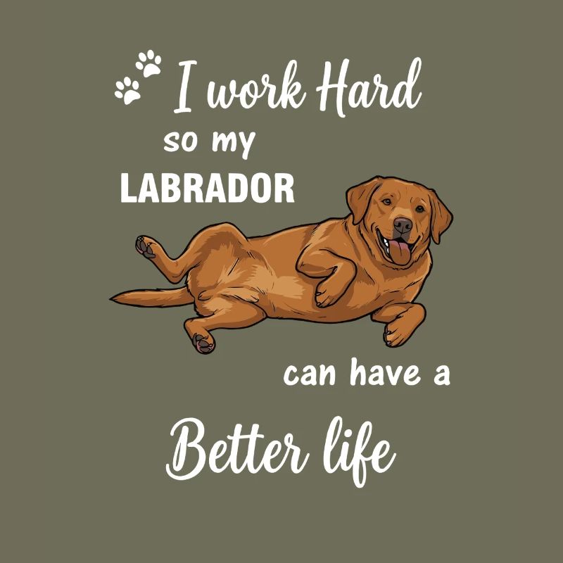 Echte Labrador Liebe Hundebesitzer Statement