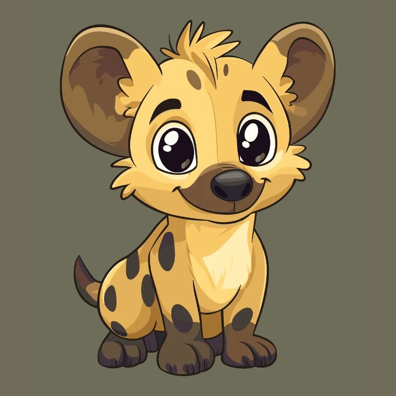 Cuddly Hyena Hatchling Charm