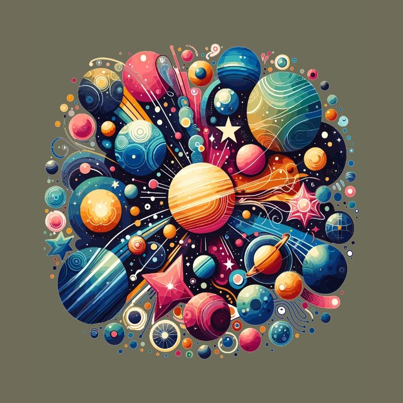 Buntes Planeten-Universum