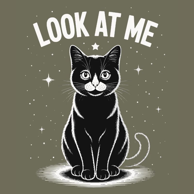 Regarde-moi - Ciel étoilé de chat