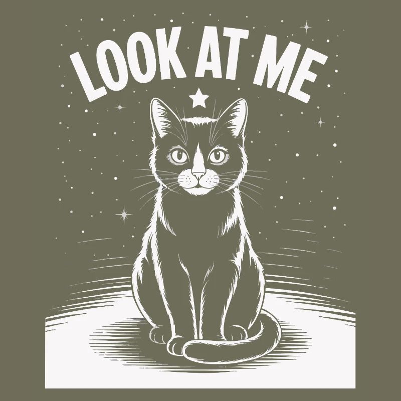 Regarde-moi - Ciel étoilé de chat