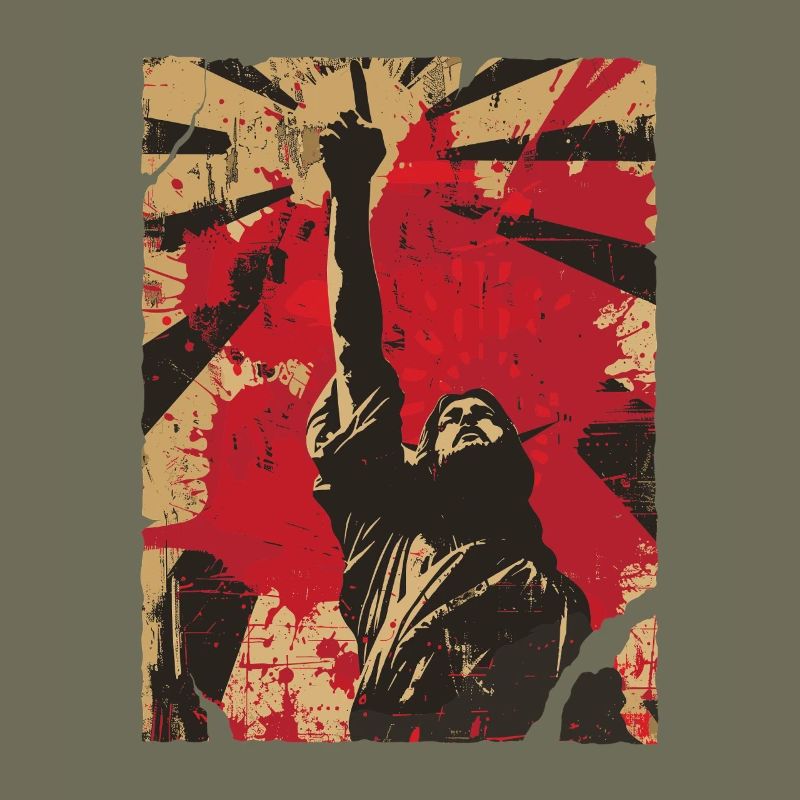 Standing Fist Protest
