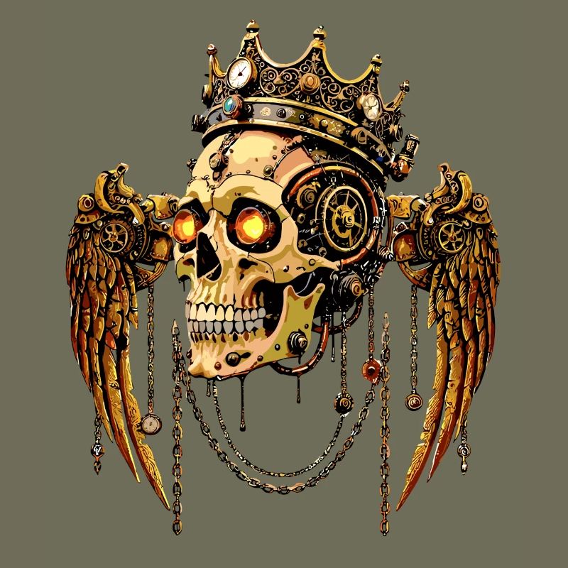 COURONNE DE CRÂNE STEAMPUNK